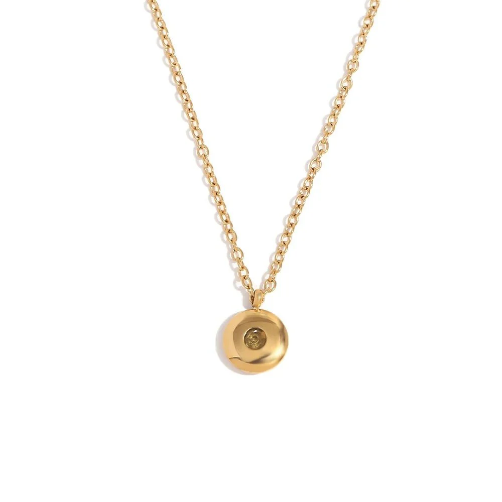 18k Dainty Minimal Birthstone Necklace - Image 21