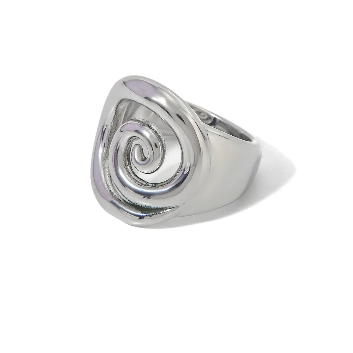 18k Spiral Statement Ring - Image 10