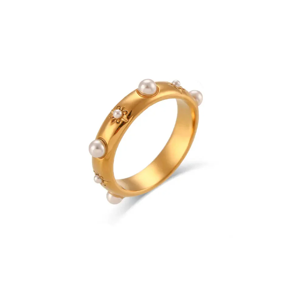 18k Star & Stone Embedded Ring - Image 11