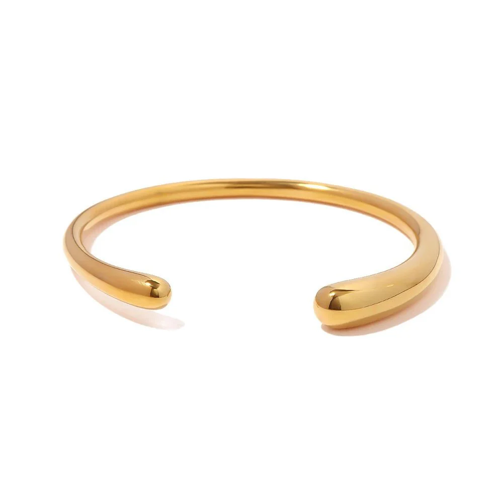 Accented Classy Bangle Cuff Bracelets - Image 9