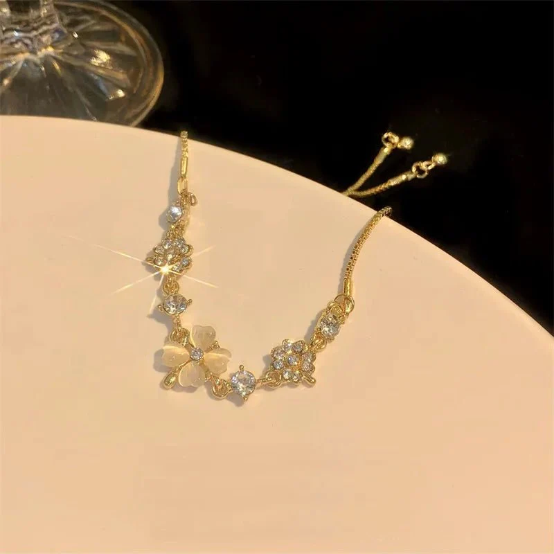 Adjustable Lucky Four Leaf Clover Bracelet - Image 7