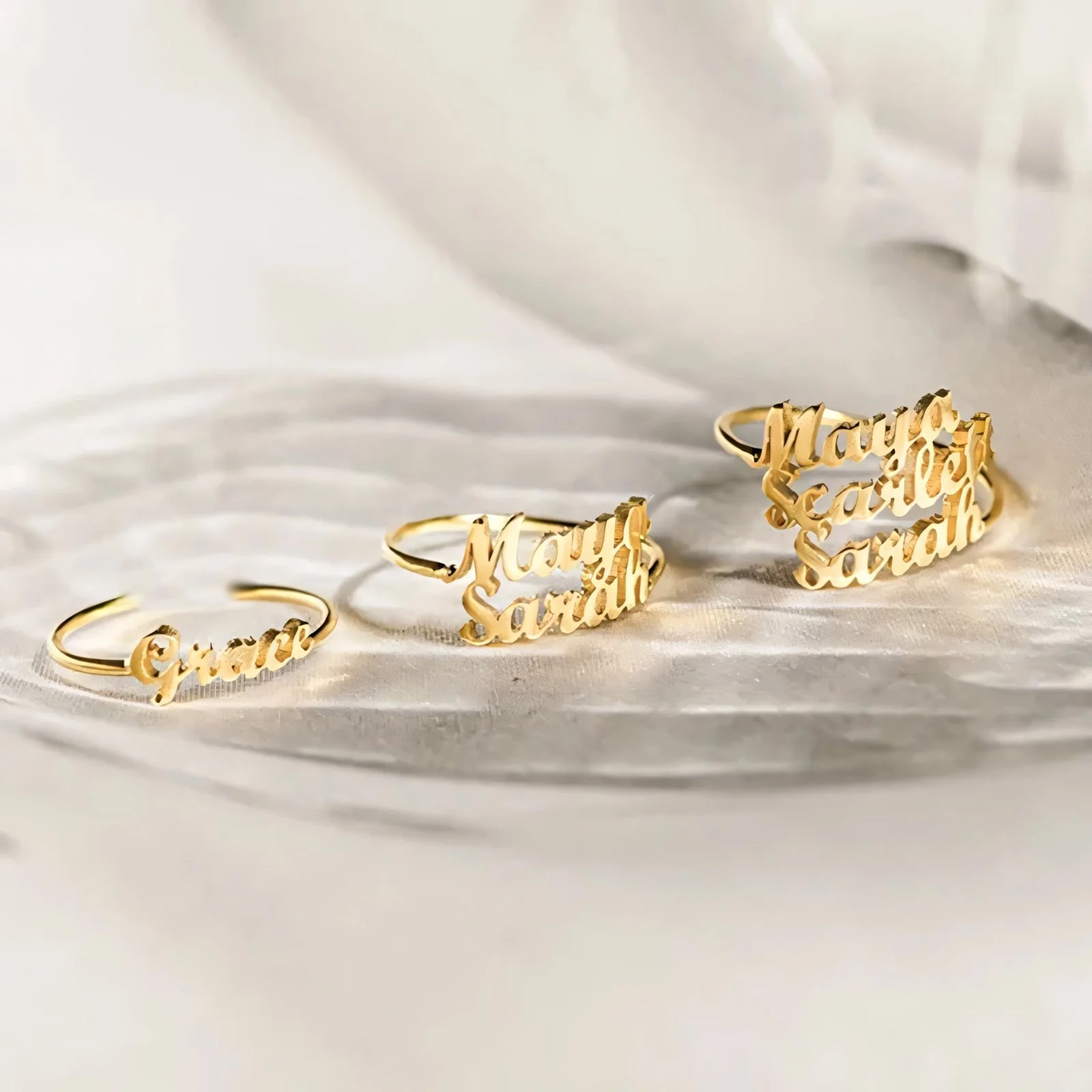Adjustable Personalized Name(s) Wrap Ring - Image 10