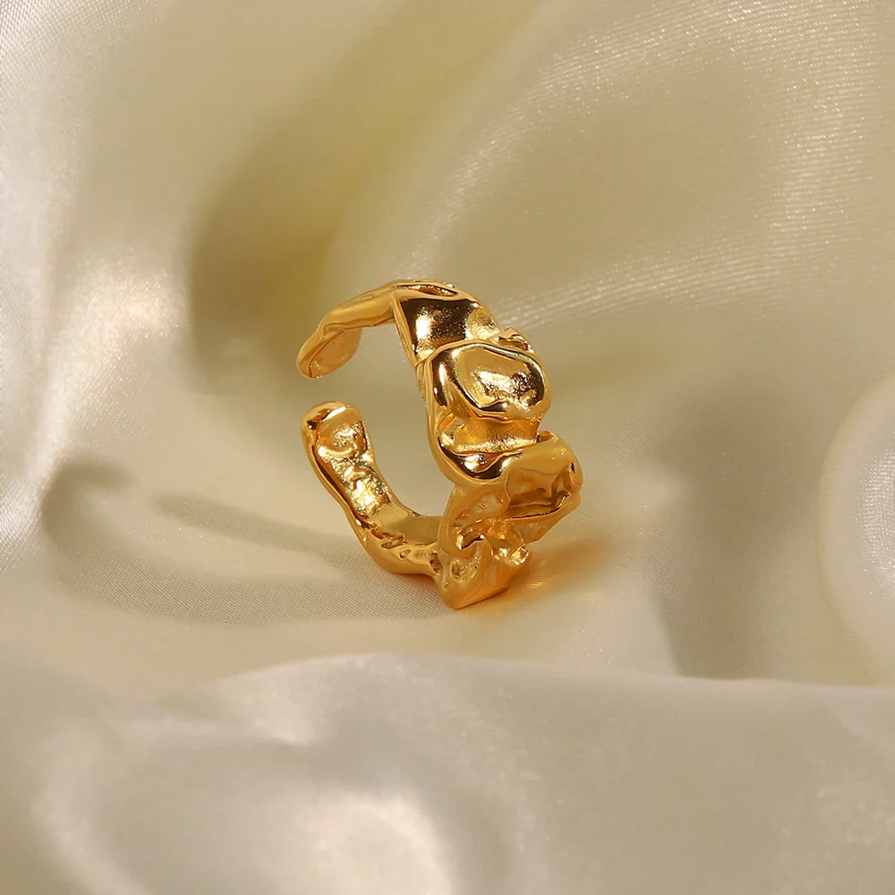 Adjustable Textured Lava Ring - Image 4