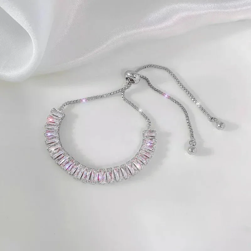 Baguette Crystal Adjustable Tennis Bracelets - Image 10