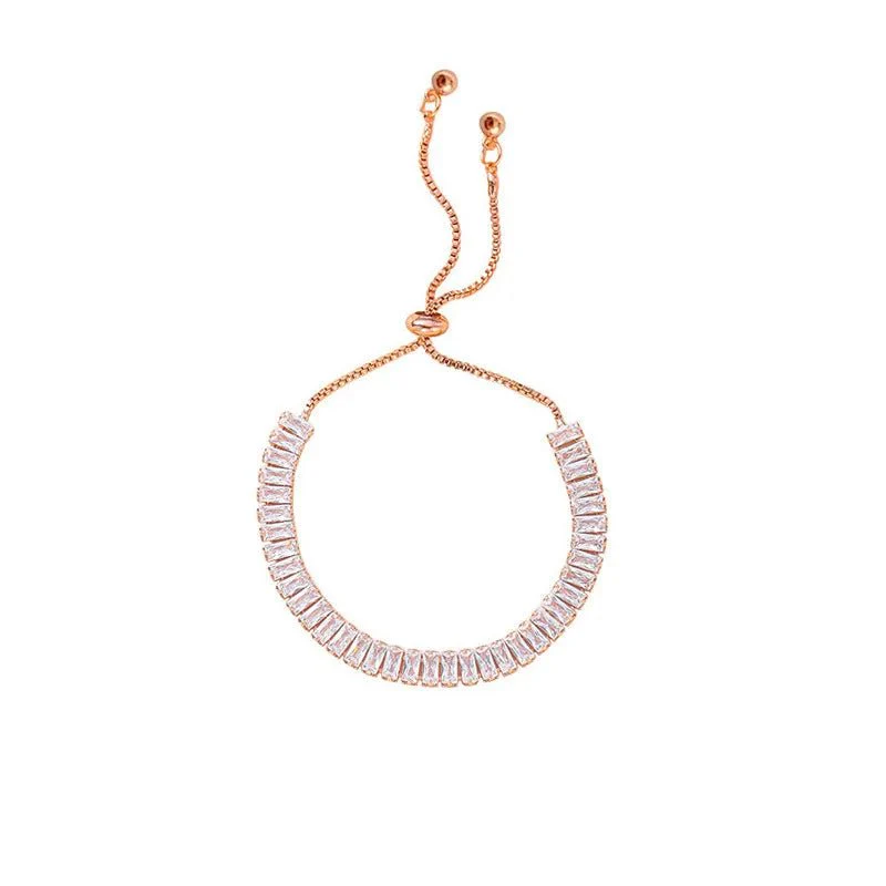 Baguette Crystal Adjustable Tennis Bracelets - Image 11