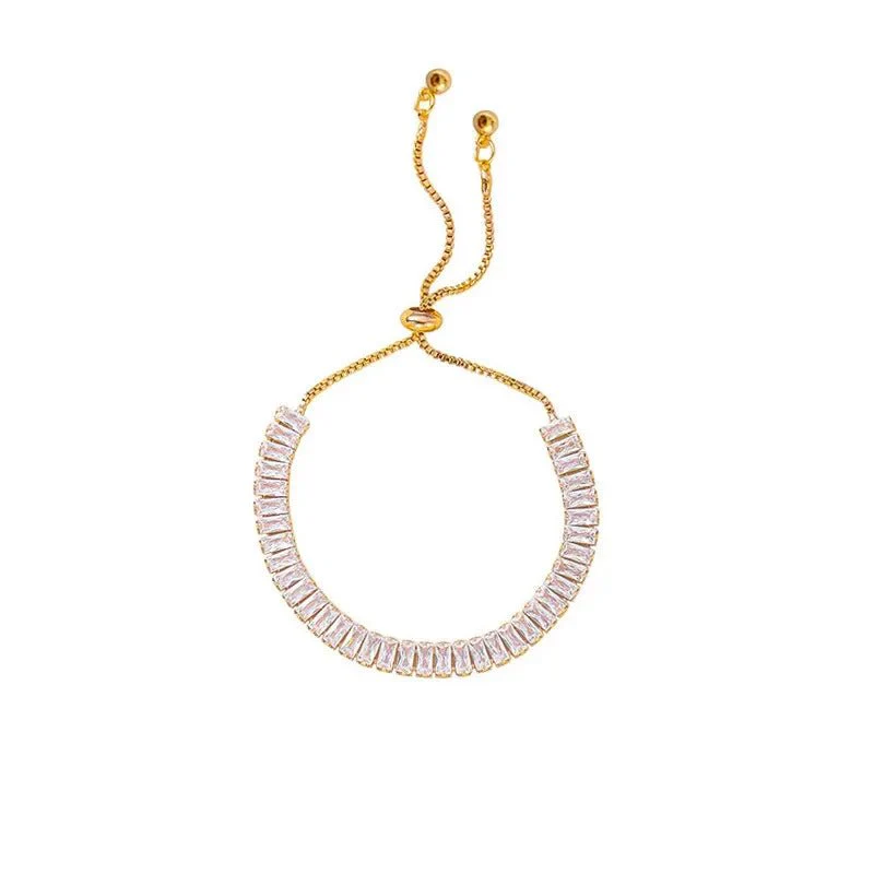 Baguette Crystal Adjustable Tennis Bracelets - Image 12