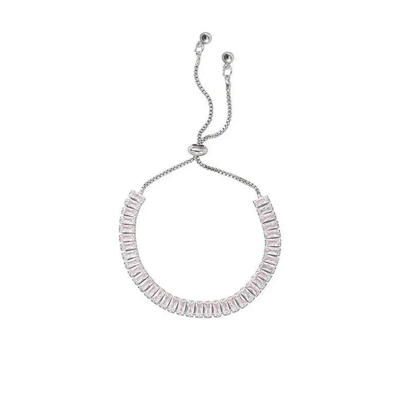 Baguette Crystal Adjustable Tennis Bracelets - Image 13