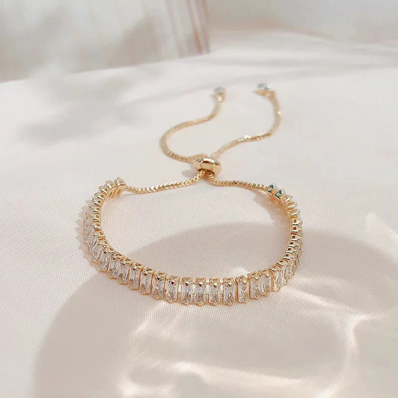 Baguette Crystal Adjustable Tennis Bracelets - Image 6