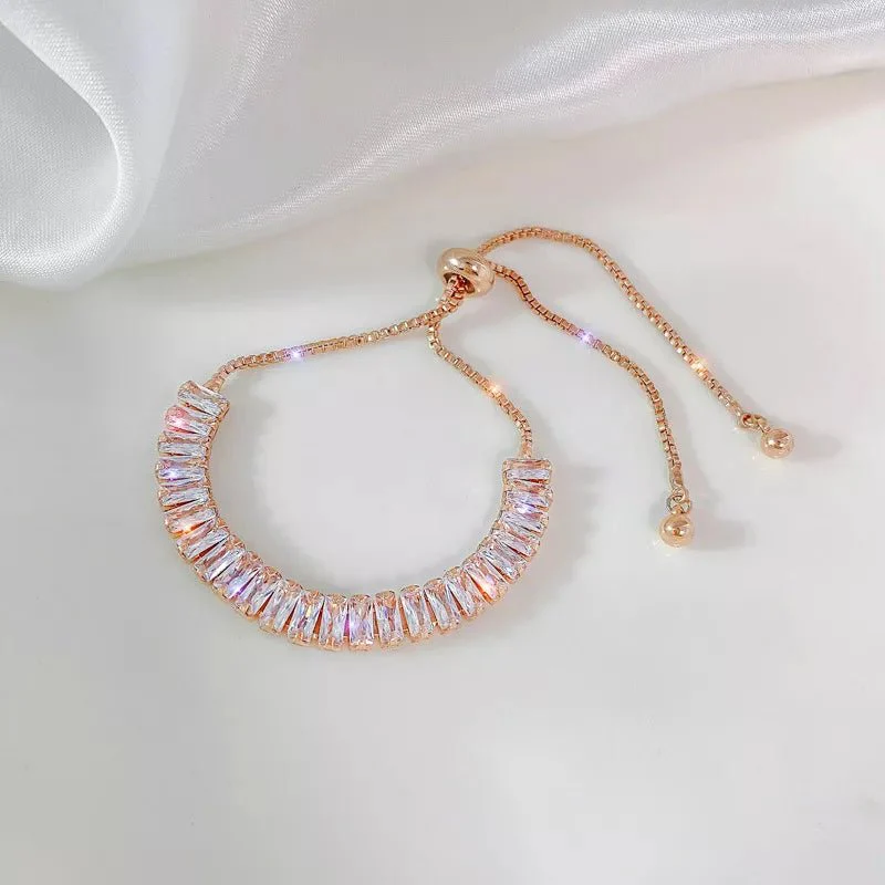 Baguette Crystal Adjustable Tennis Bracelets - Image 8