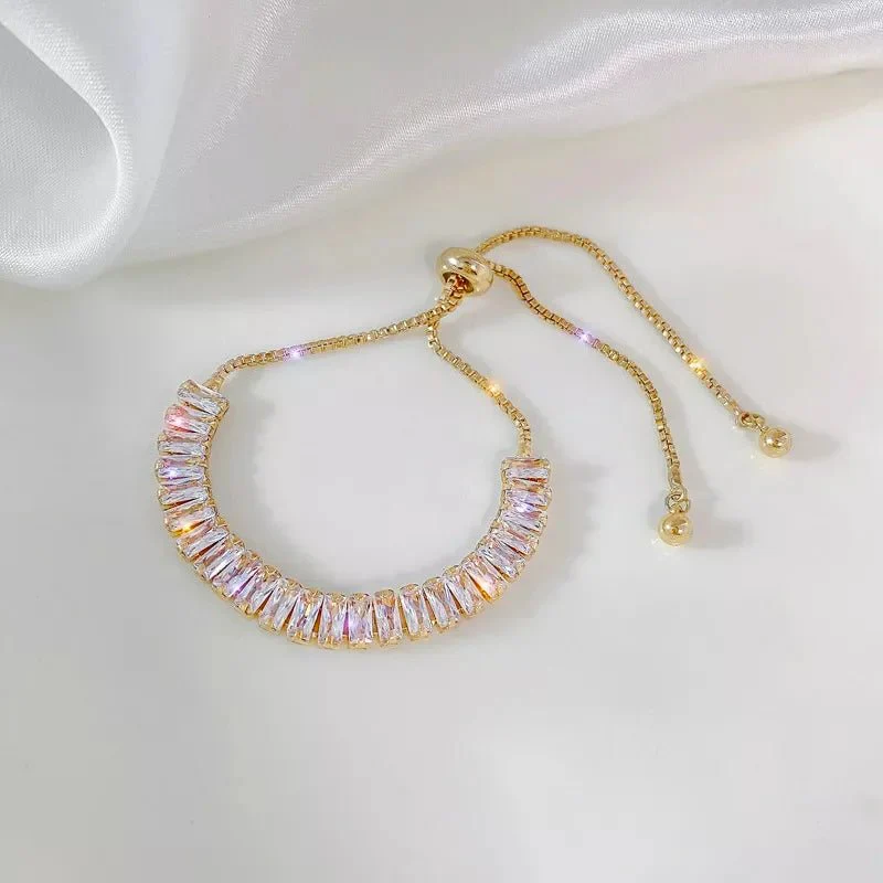 Baguette Crystal Adjustable Tennis Bracelets - Image 9