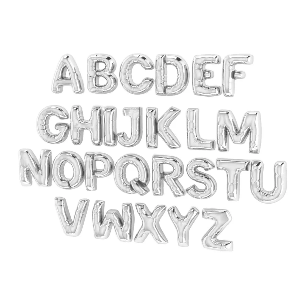 Bubble Letter Initial Necklace - Image 8