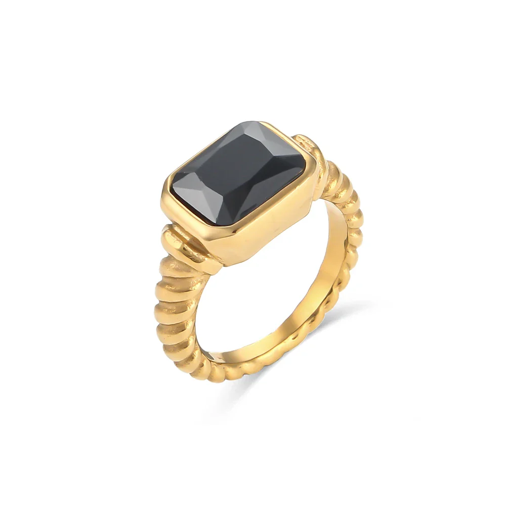 Chunky Cross Striped Baguette Diamond Ring - Image 12