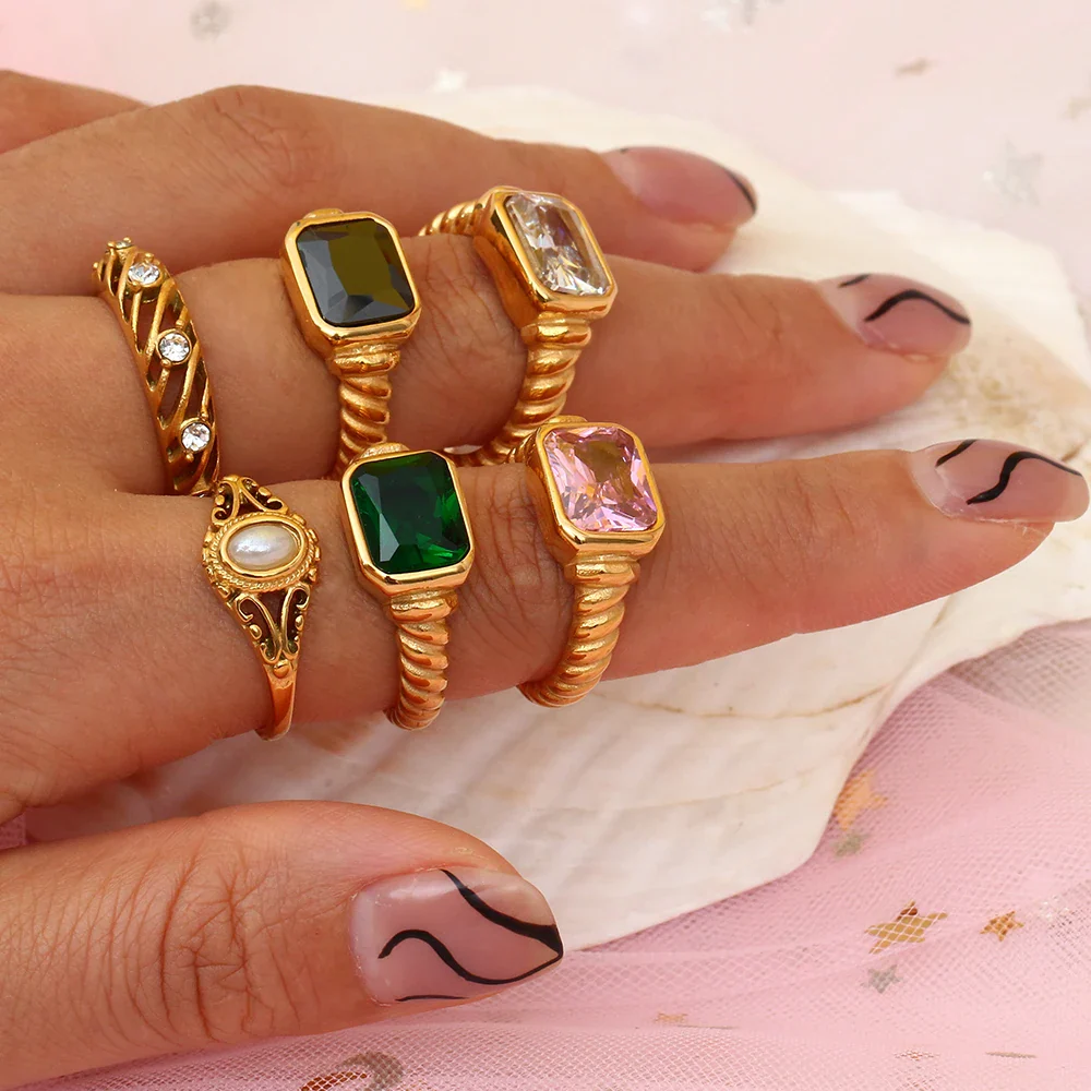Chunky Cross Striped Baguette Diamond Ring - Image 3