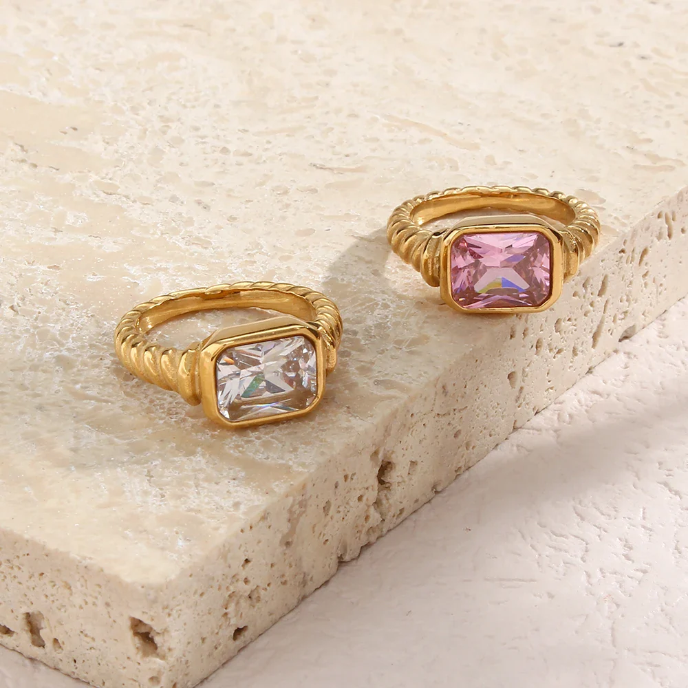 Chunky Cross Striped Baguette Diamond Ring - Image 8