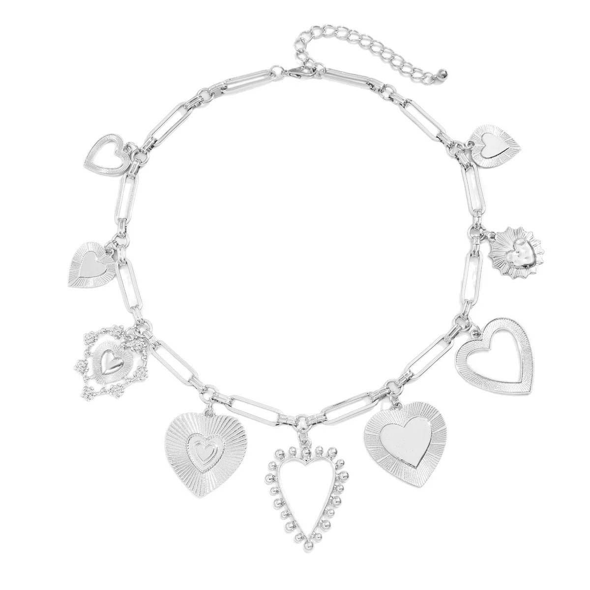 Chunky Heart Charm Necklace - Image 8