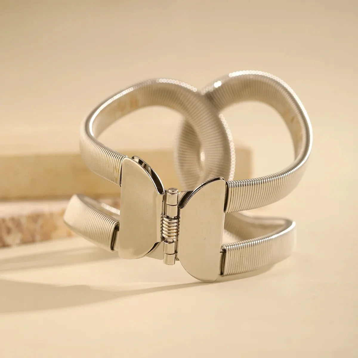 Chunky Spiral Cuff Bracelet - Image 14
