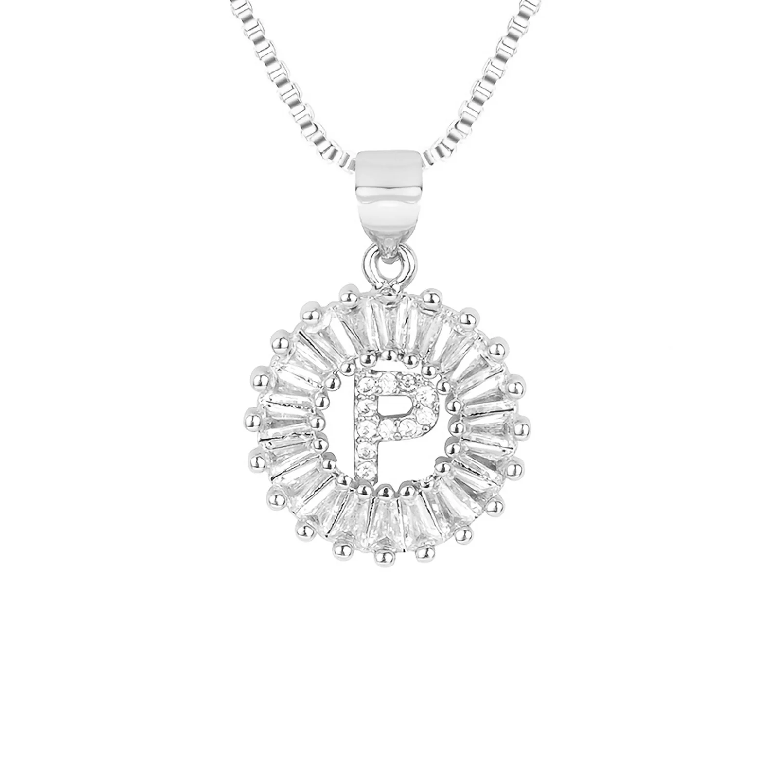 Circle Initial Necklace - Image 32