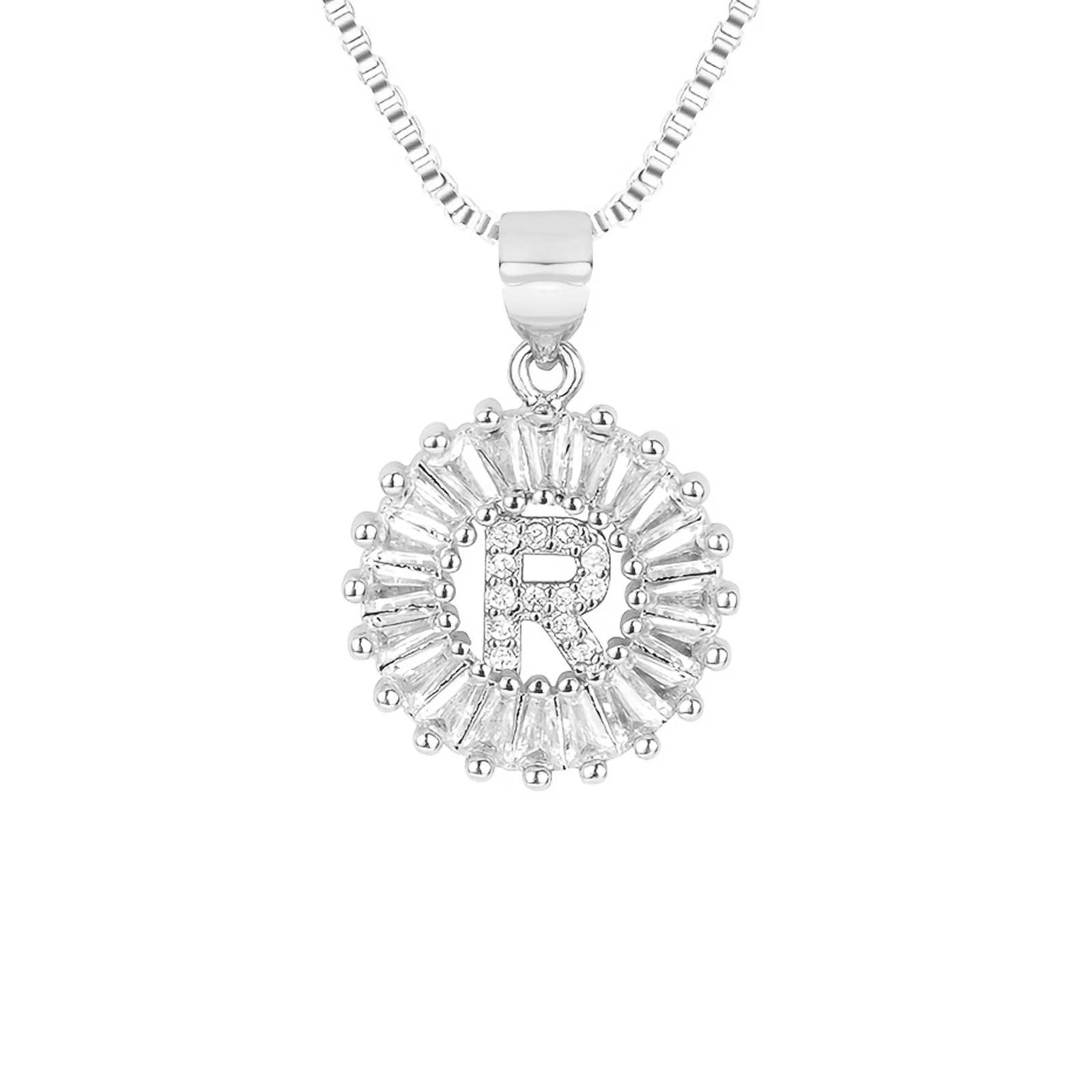 Circle Initial Necklace - Image 36