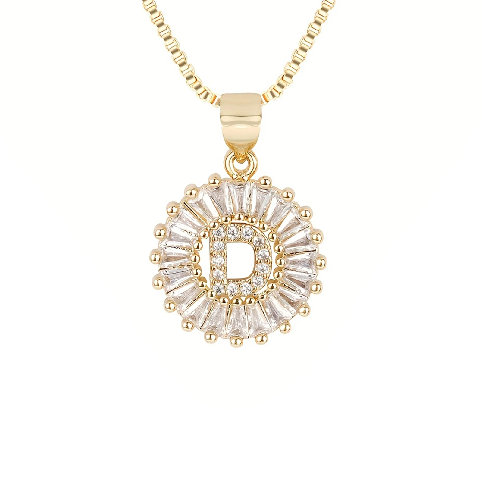 Circle Initial Necklace - Image 7