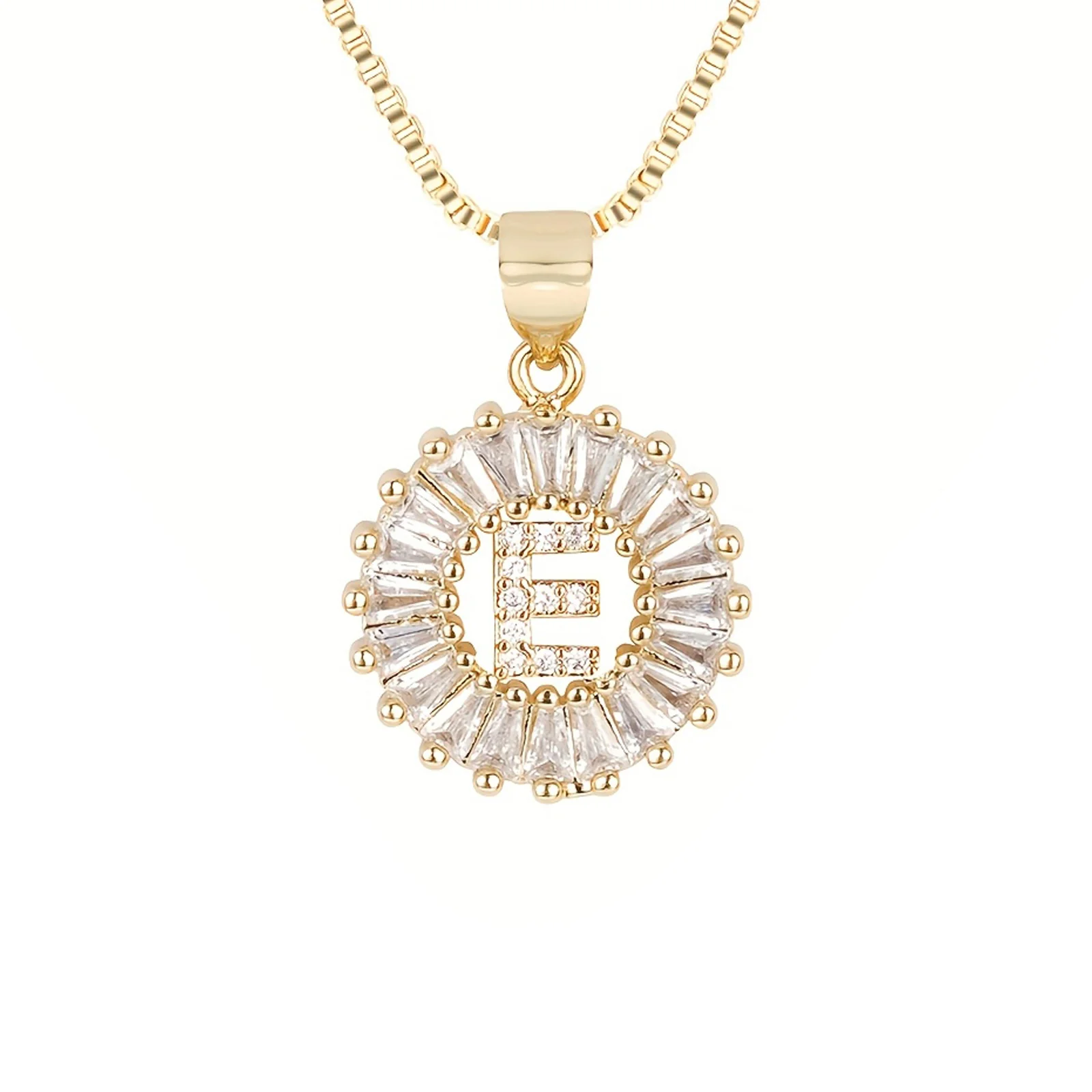Circle Initial Necklace - Image 9