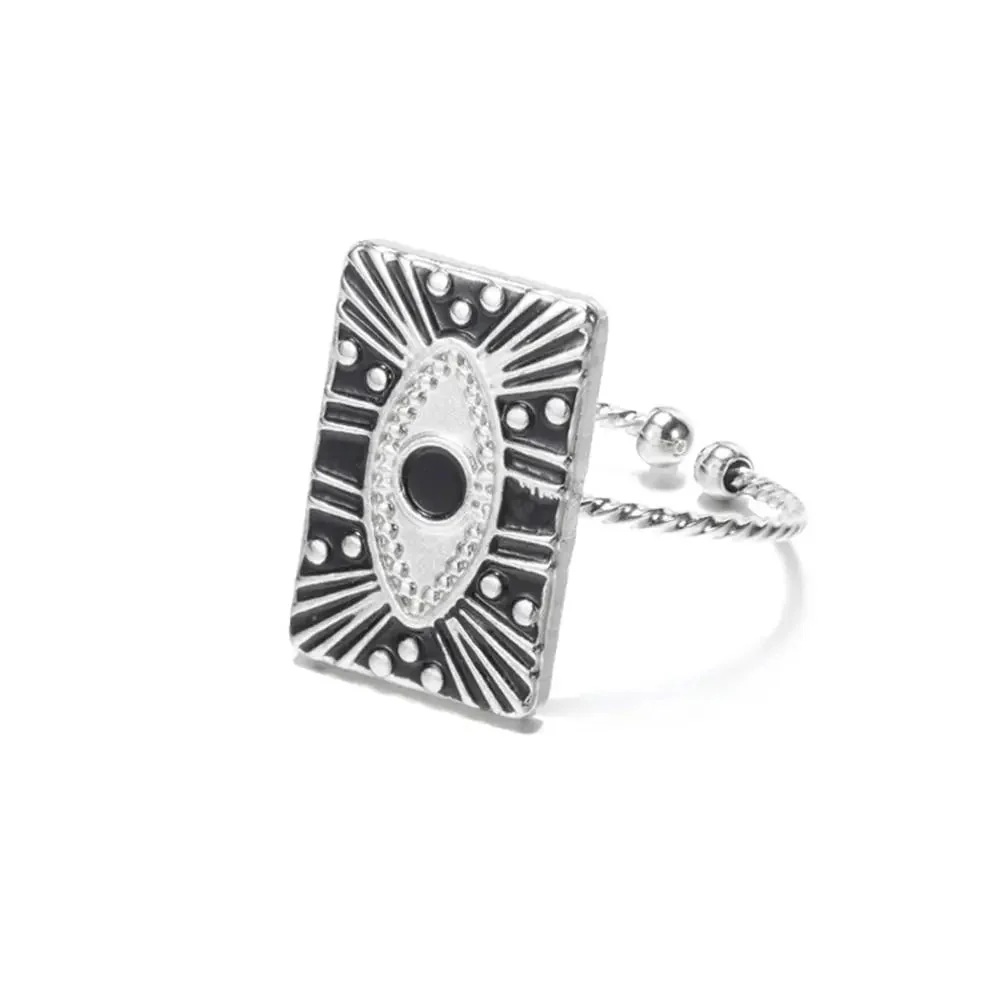 Classy Evil Eye Heart & Rectangle Rings - Image 18
