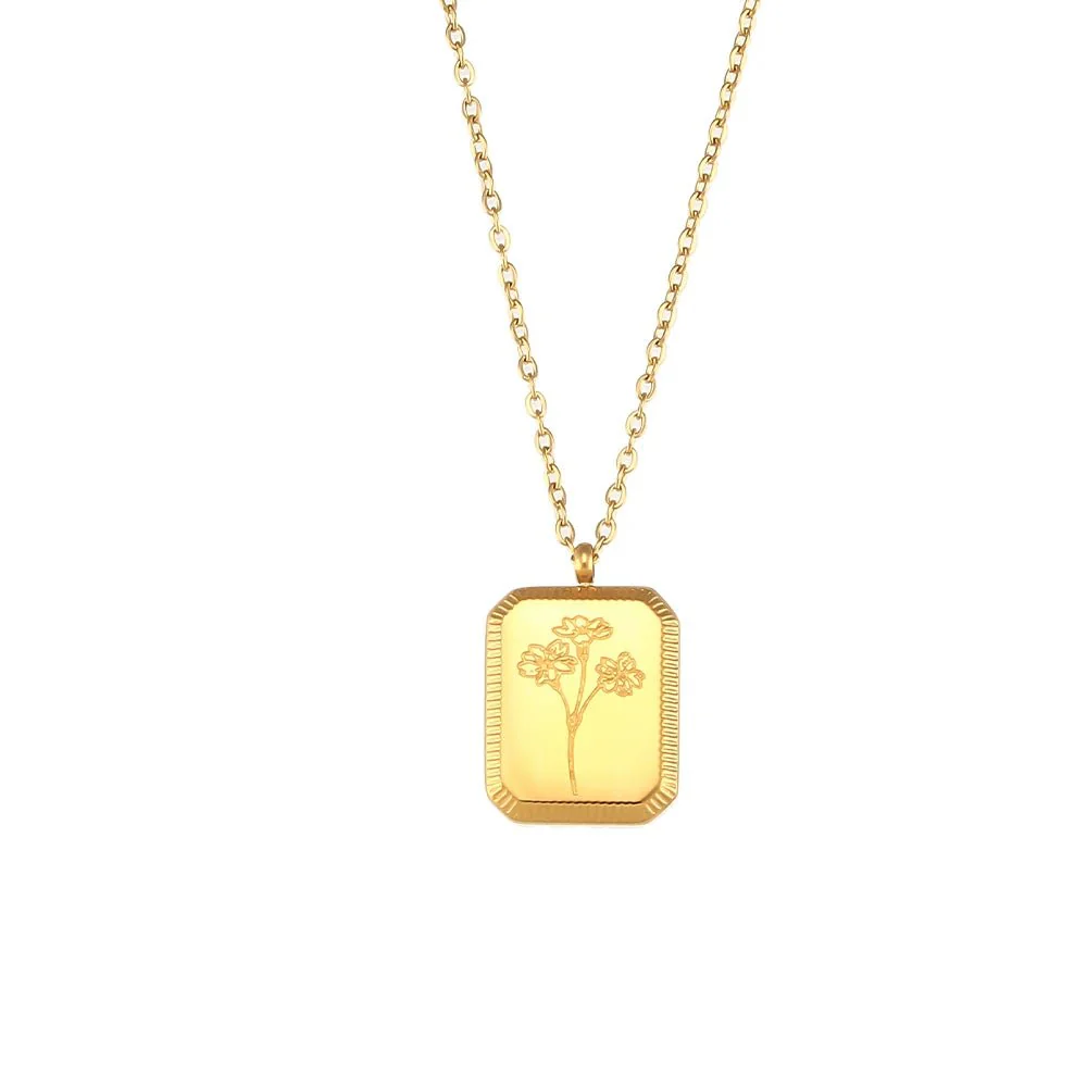 Dainty Birth Month Flower Necklace - Image 10