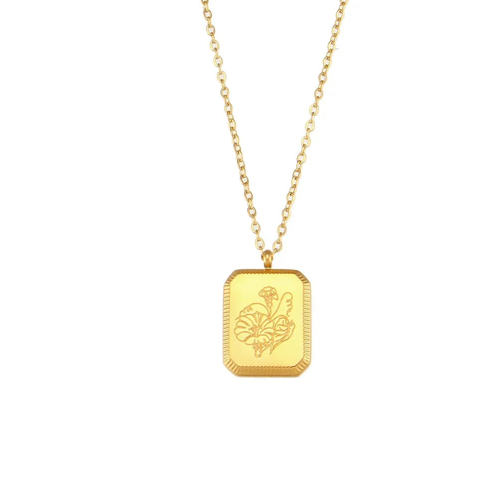 Dainty Birth Month Flower Necklace - Image 17