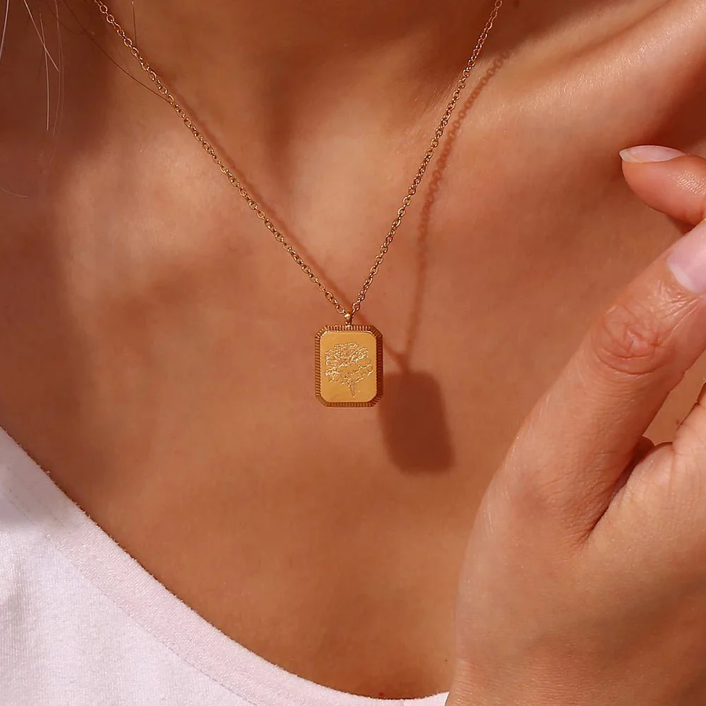 Dainty Birth Month Flower Necklace - Image 4