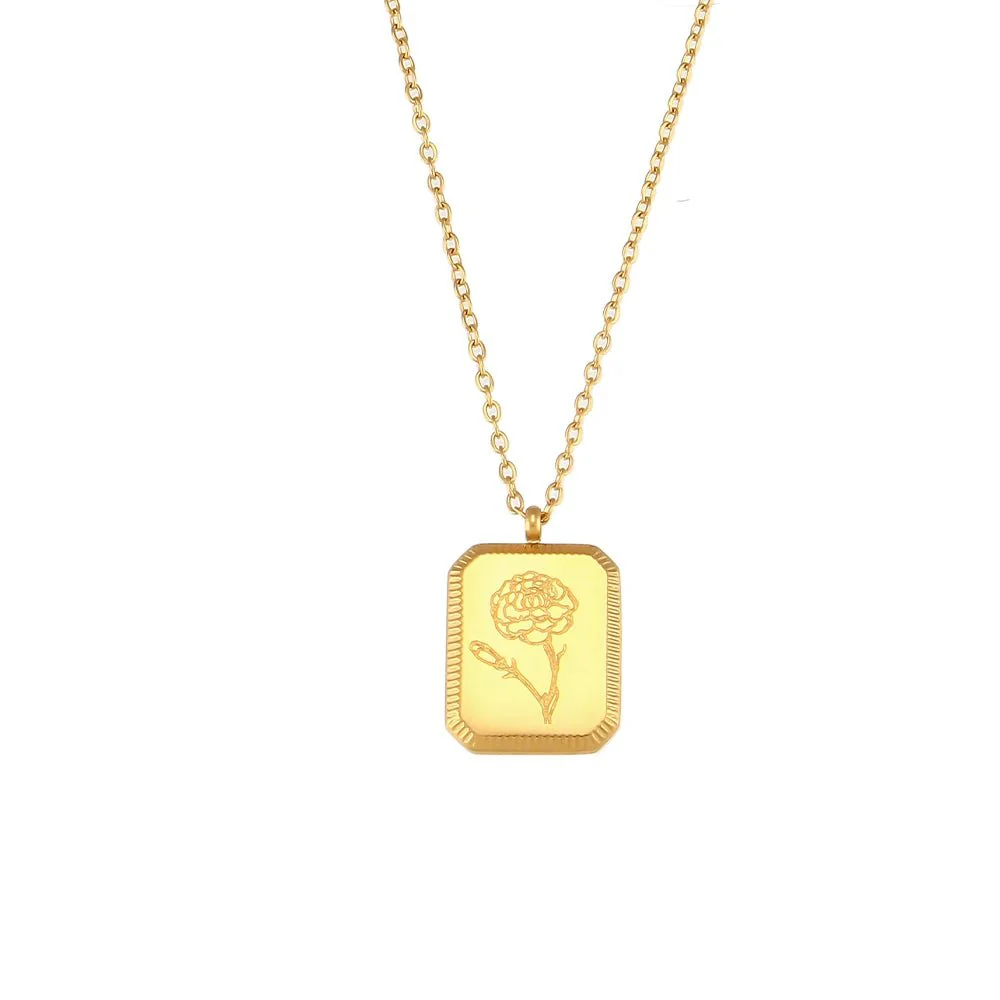 Dainty Birth Month Flower Necklace - Image 9