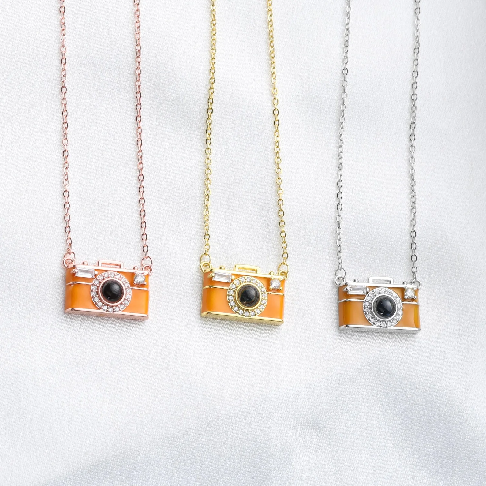 Dainty Camera Custom Personalized Necklace - Image 4
