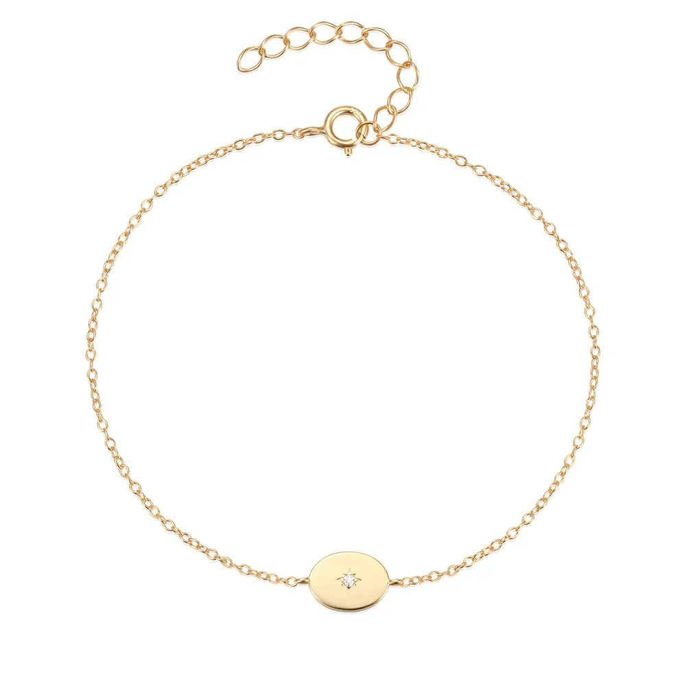 Dainty Chain North Star Bracelet - Image 12