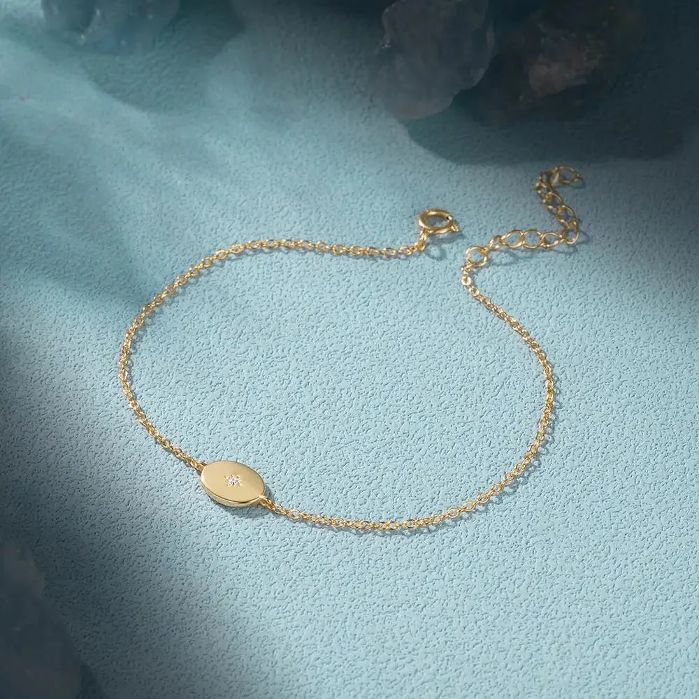 Dainty Chain North Star Bracelet - Image 9