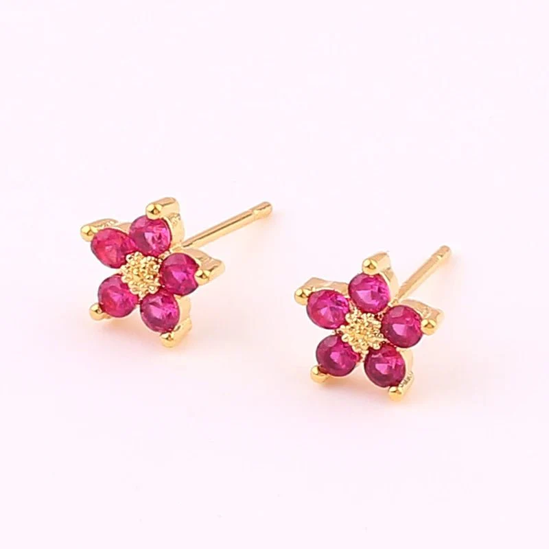 Dainty Diamond Floral Bracelets and Earrings - Image 14