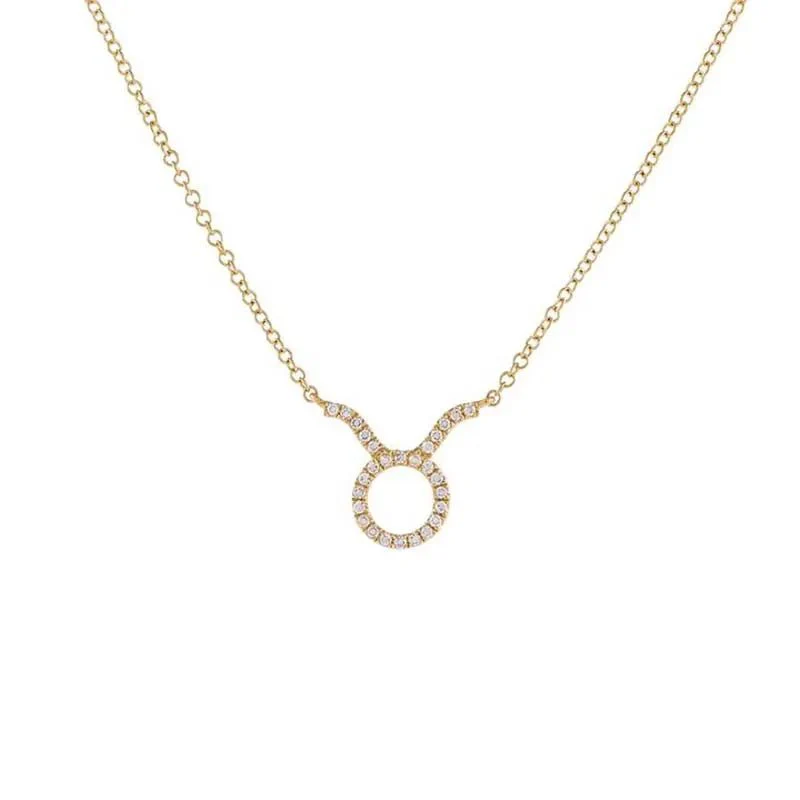 Dainty Diamond Zodiac Sign Necklace - Image 6