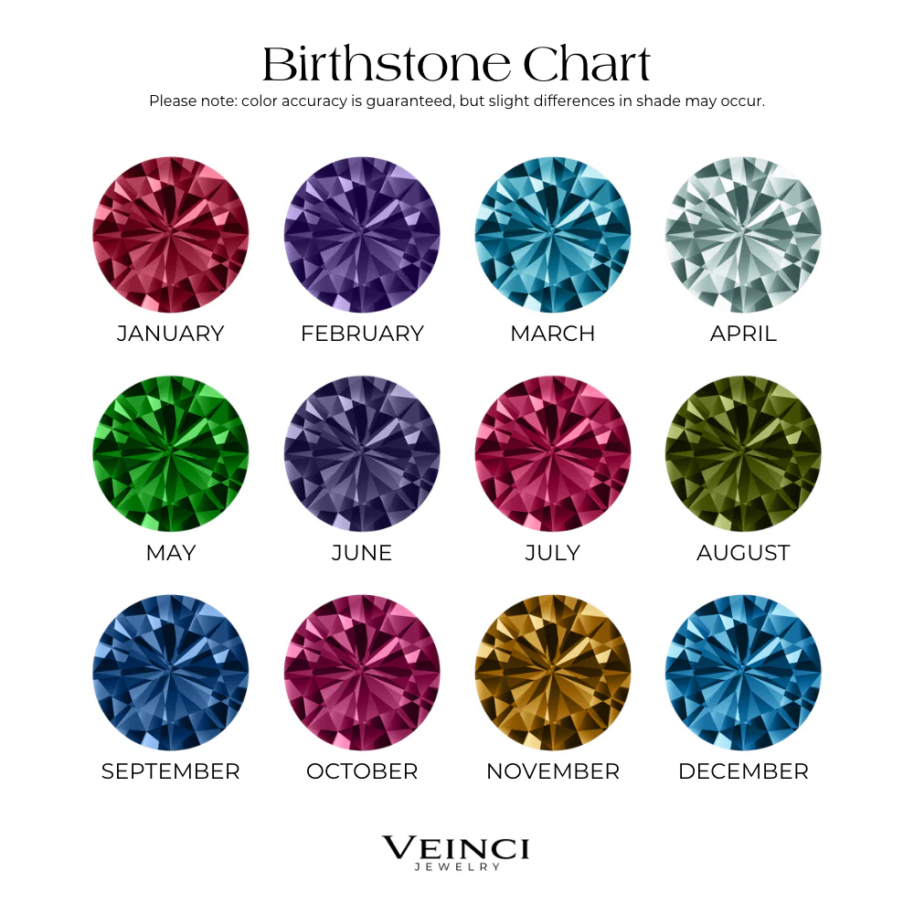 Dainty Dual Birthstone Heart Necklace - Image 5