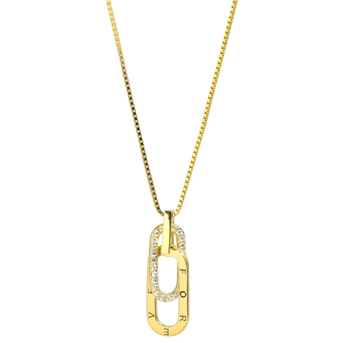 Dainty Forever Paperclip Love Necklace - Image 7