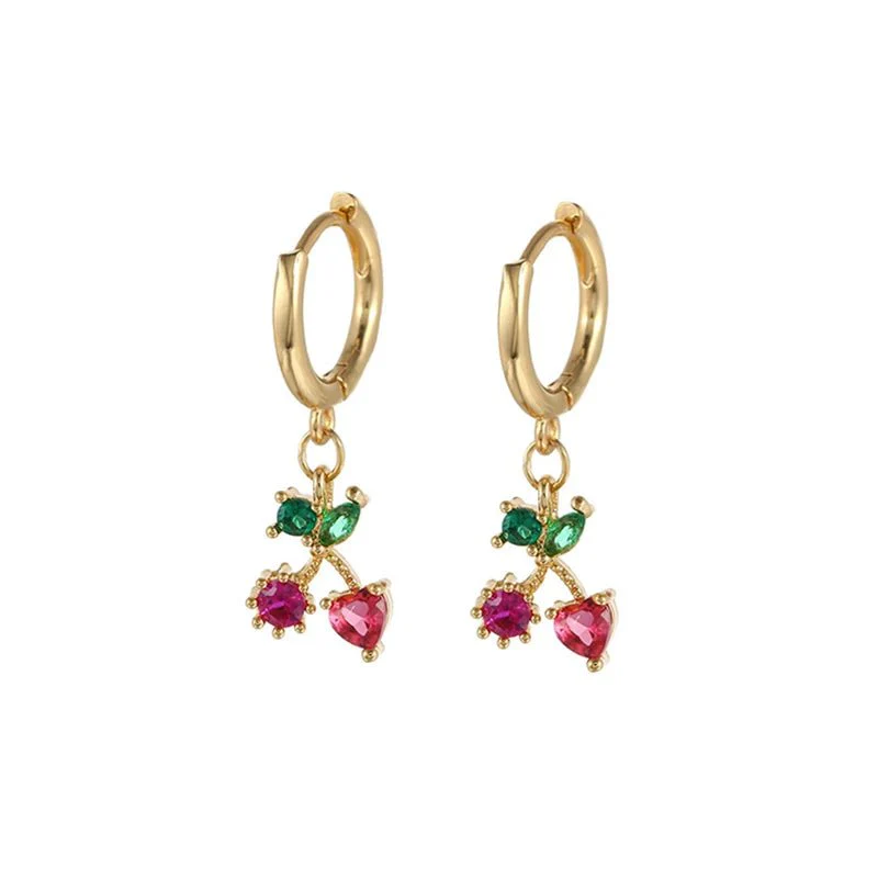 Dainty Fruit Hoop & Stud Earrings - Image 10