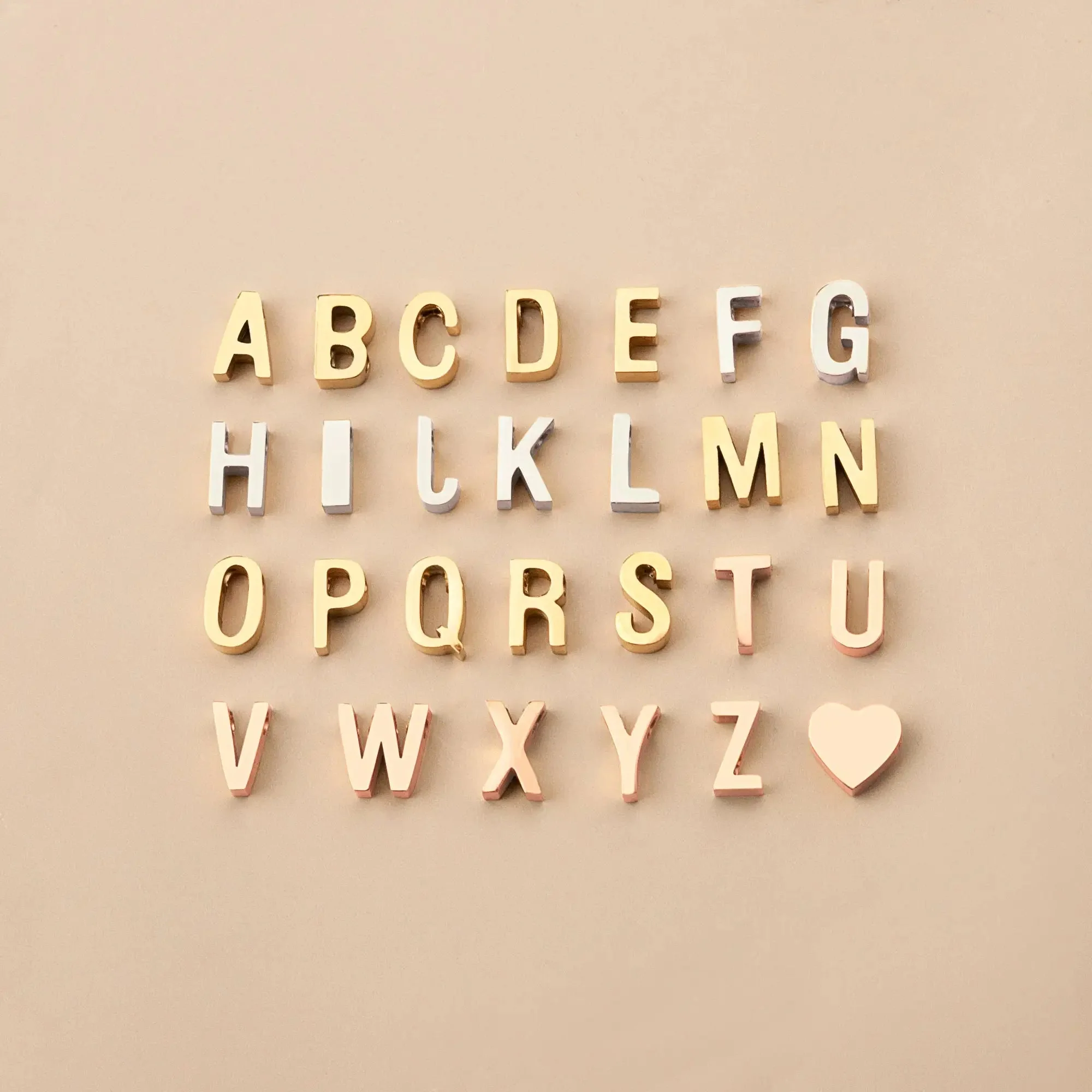 Dainty Heart & Birthstone Letter Initial Necklace - Image 6