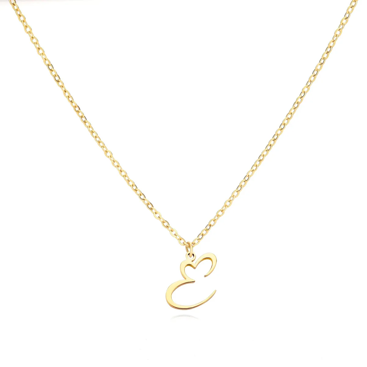 Dainty Heart Letter Initial Necklace - Image 12