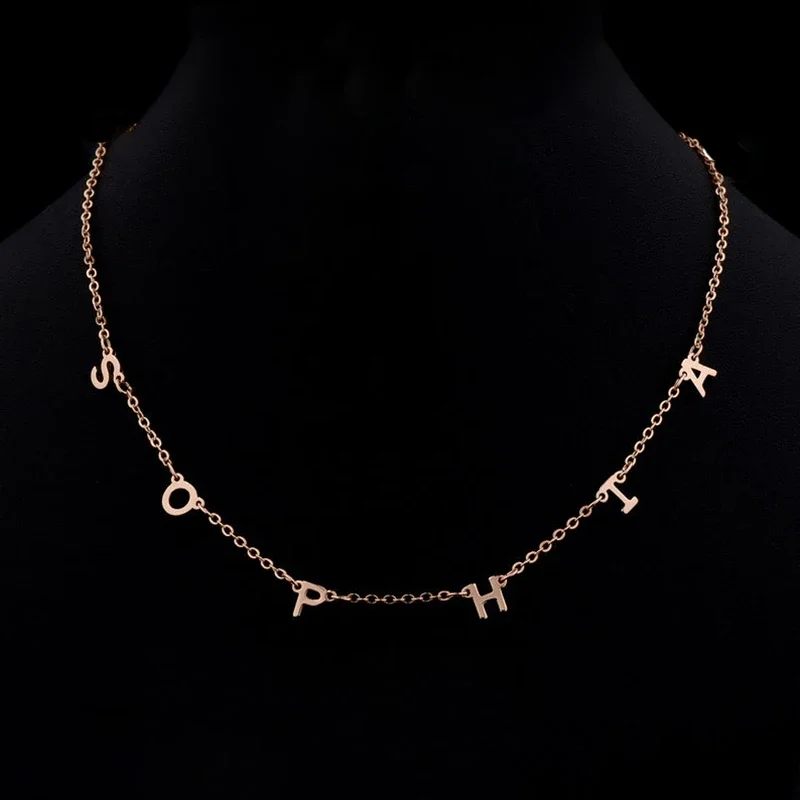 Dainty Name Wrap Necklace - Image 8