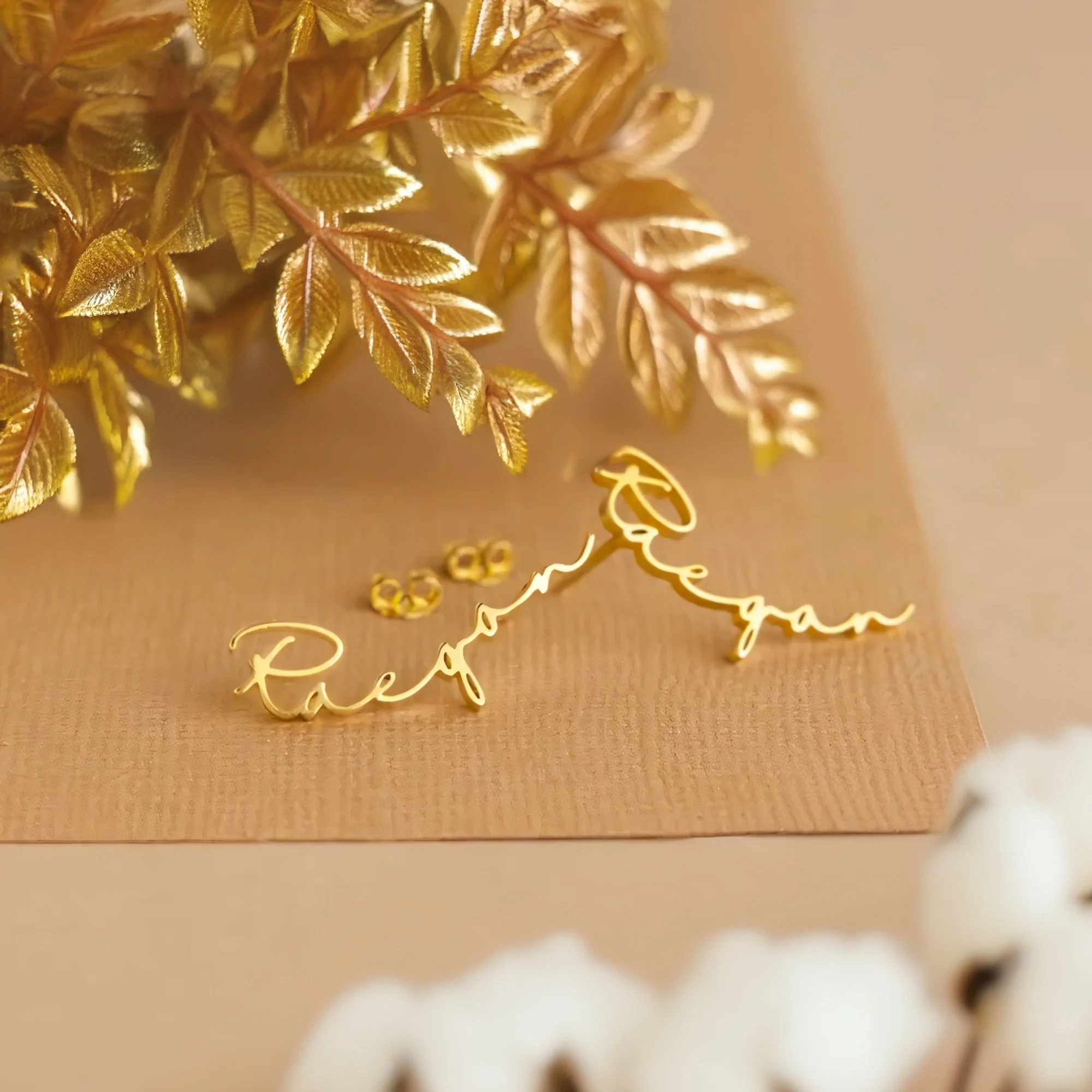 Dainty Personalized Name Earrings - Image 6