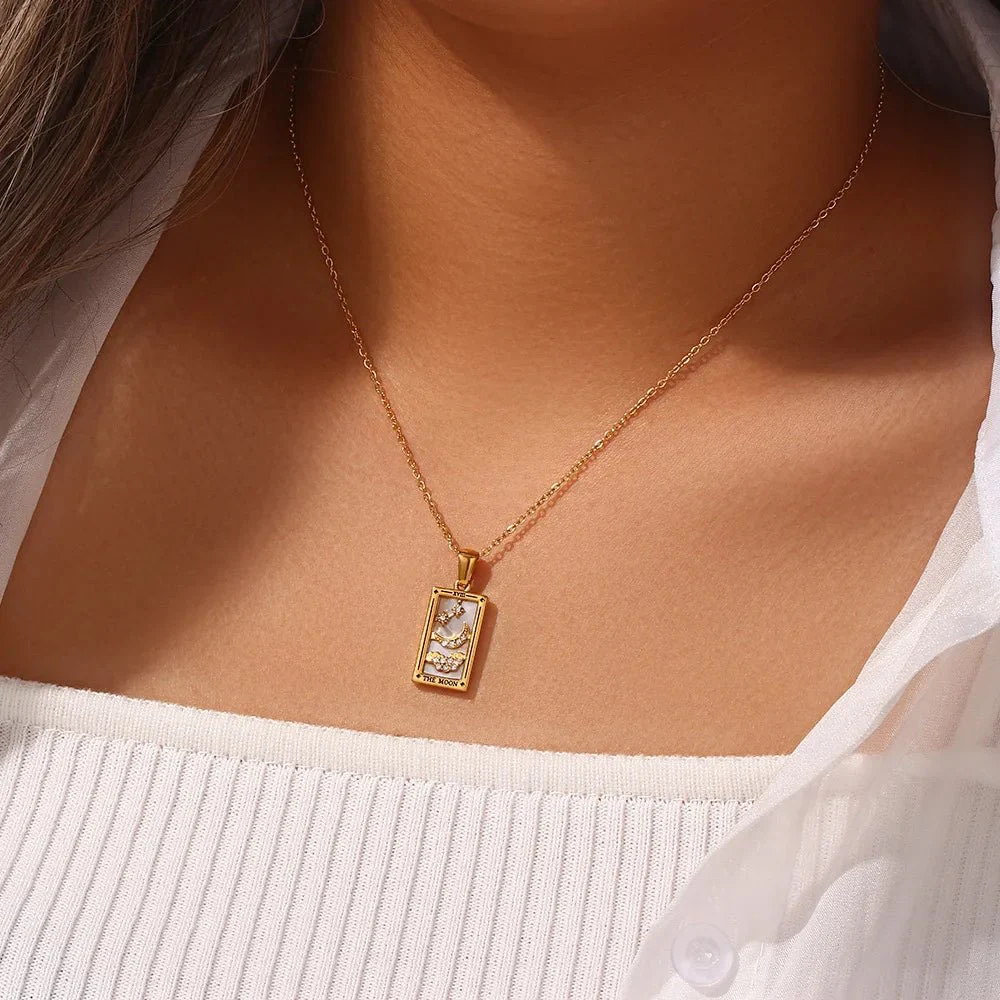 Dainty Tarot Charm Necklaces - Image 3