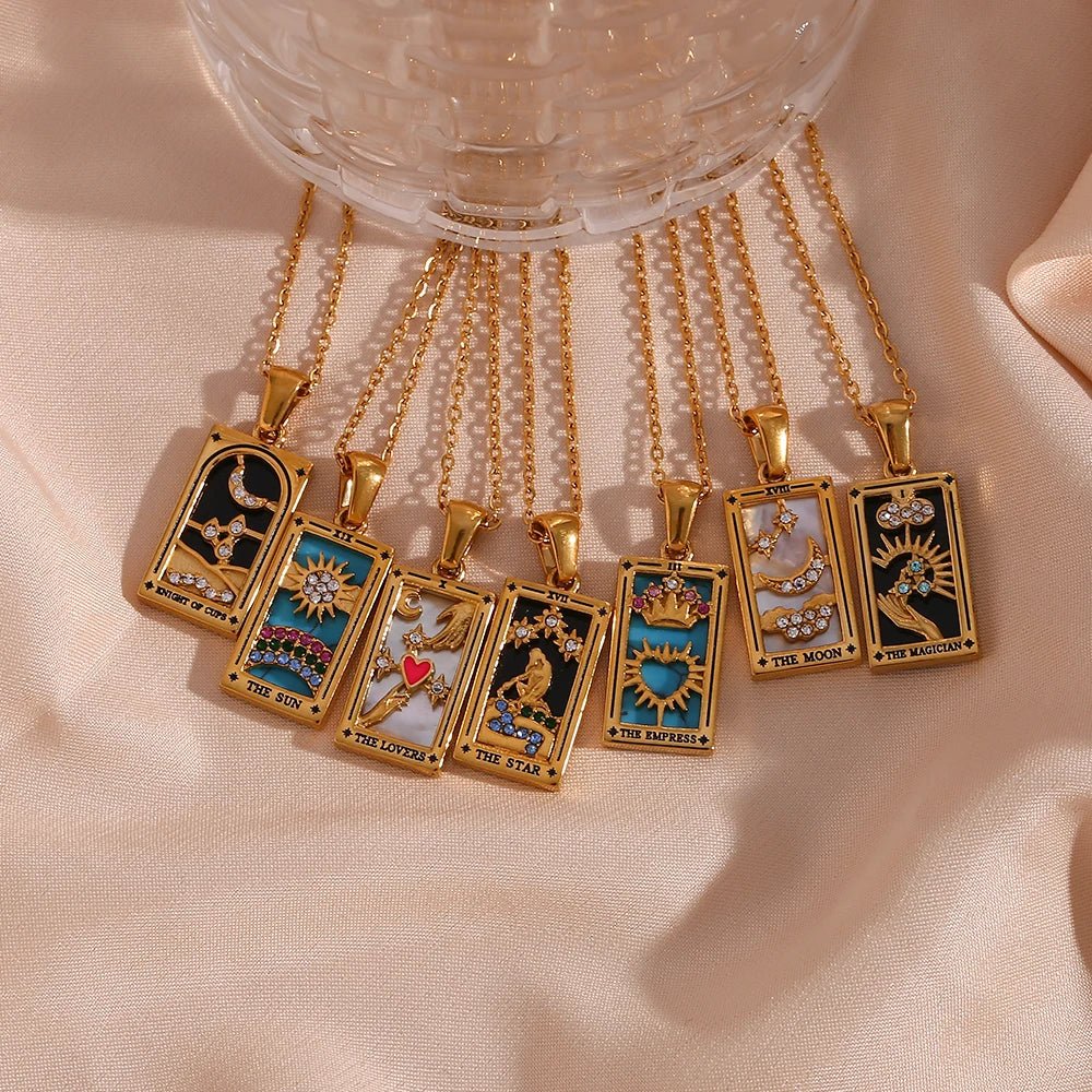 Dainty Tarot Charm Necklaces - Image 5