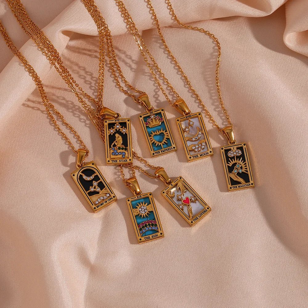 Dainty Tarot Charm Necklaces - Image 6