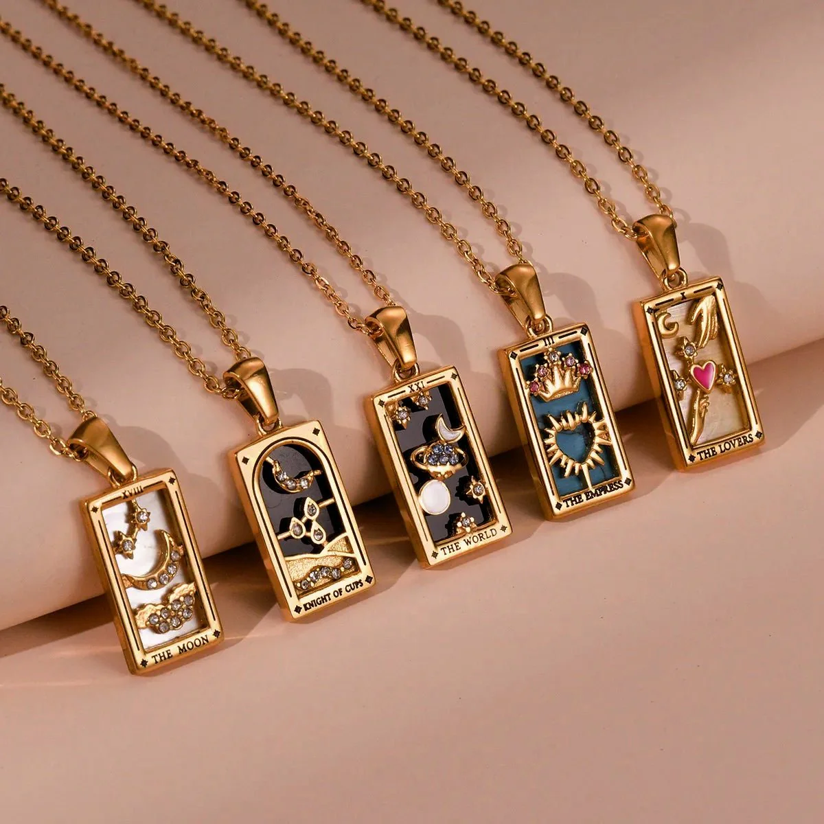 Dainty Tarot Charm Necklaces - Image 7