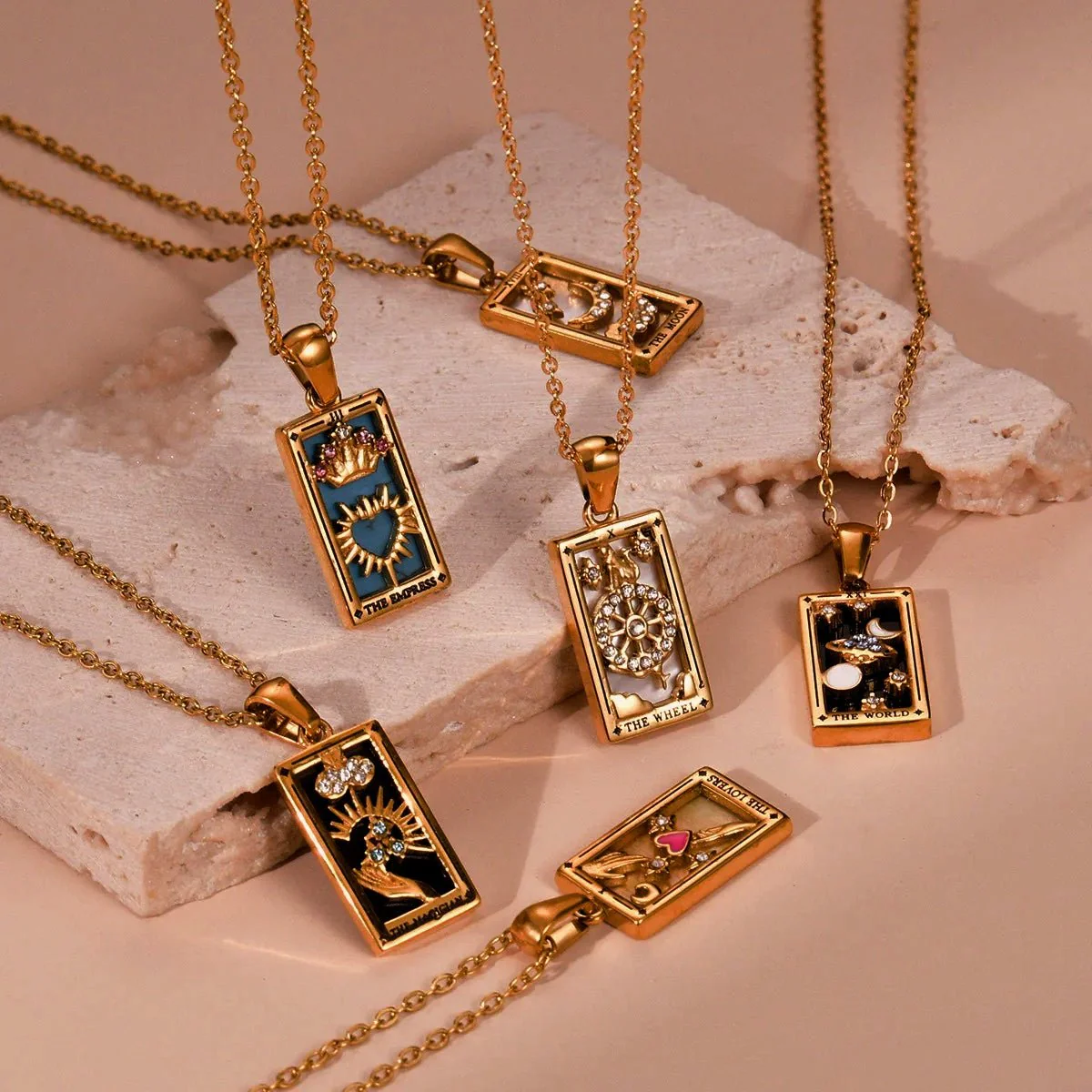 Dainty Tarot Charm Necklaces - Image 8