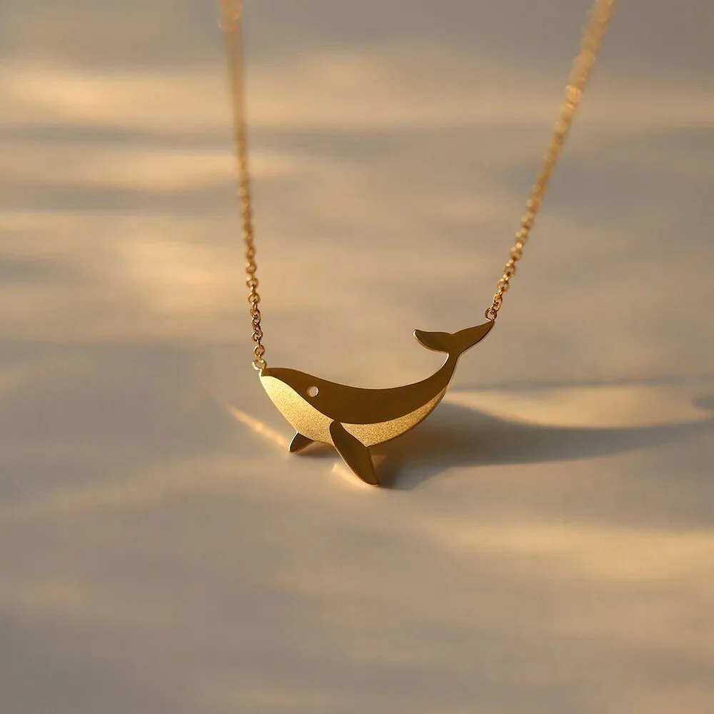 Dainty Whale Necklace - Image 3