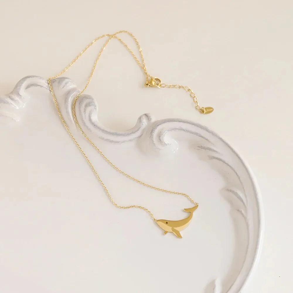 Dainty Whale Necklace - Image 5
