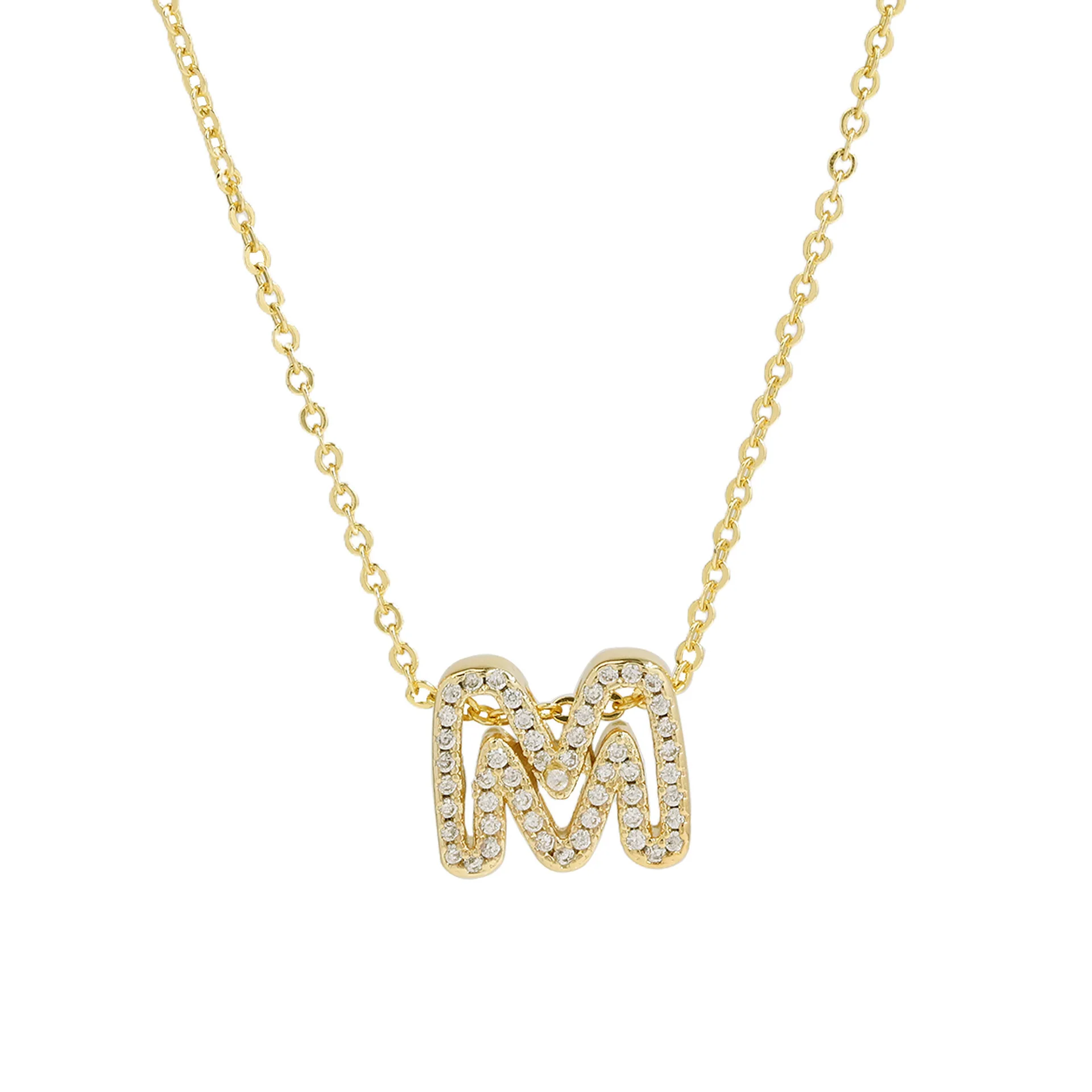 Dazzling Diamond Initial Necklace - Image 16