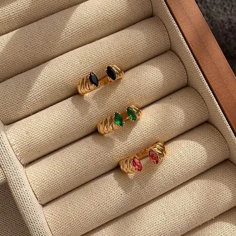 Dual Diamond Wrapped Rings - Image 3